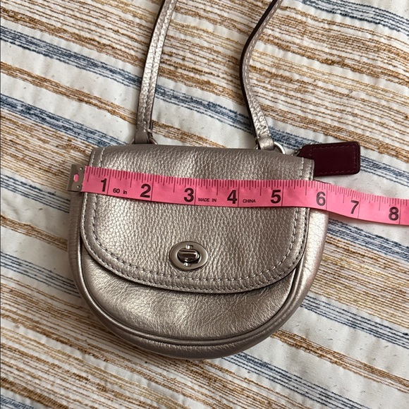Coach Metallic Silver Crossbody Bag - Picture 3 of 13